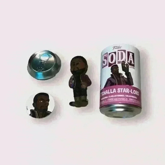 Funko Vinyl Soda Marvel What If T'Challa Star-Lord Figure - Picture 4 of 4